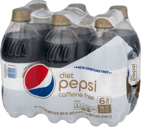 Diet Pepsi Caffeine Free Soda 6 Bottles 16 Fl Oz Harris Teeter