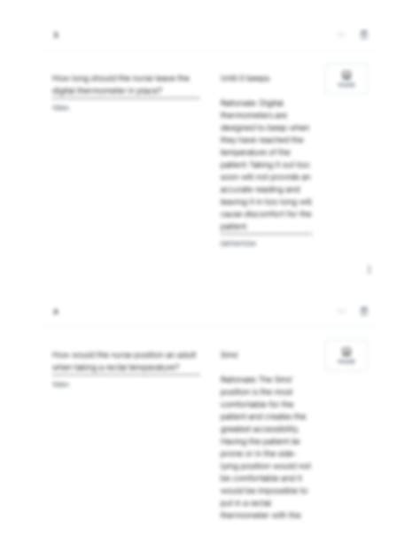 SOLUTION: Ati nursing vital signs quiz - Studypool