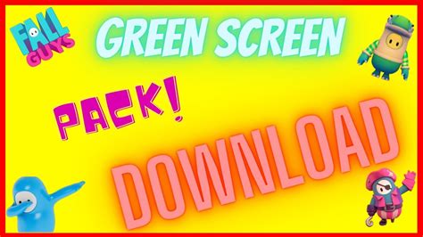 🤩fall Guys Green Screen Pack 2🤩 Youtube