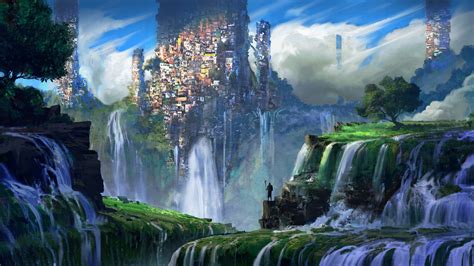 1920x1080 Waterfall Slums Laptop Full Hd 1080p Hd 4k Wallpapers Images
