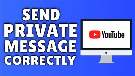 How To Message Someone On Youtube Youtube