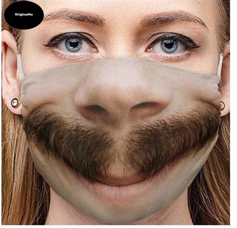 3d Print Funny Half Face Mask Funny Mask Party Face Mask Etsy