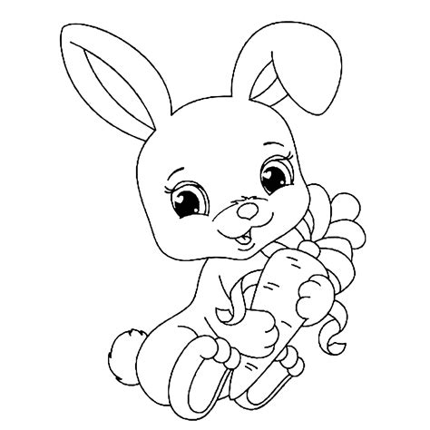 Rabbit Free To Color For Children Rabbit Kids Coloring Pages