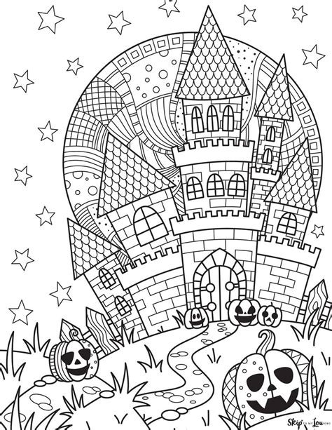 Halloween House Coloring Coloring Pages