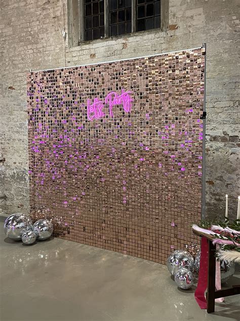 Rose Gold Sequin Wall Rent For Your Event