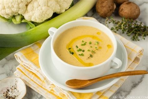 Creamy Roasted Cauliflower Soup Just One Cookbook