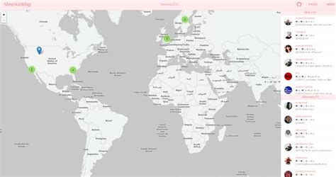 Meerkat Map Permite Conocer Quien Está Transmitiendo En Vivo Alrededor