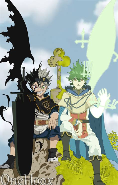Black Clover Asta Black Form And Yuno Spirit Dive By Onehoox On