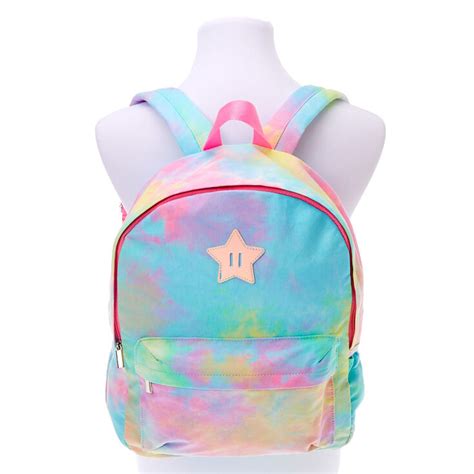 Rainbow Tie Dye Medium Backpack Claires