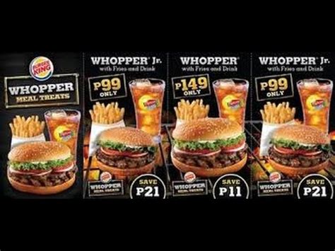 Burger king secret menu, breakfast menu, catering menu, lunch menu for soup, salad, chicken if you need to know burger king menu price list before going to the restaurant or ordering any food online, you can easily view and check out the. Burger King in Philippines and US. - YouTube