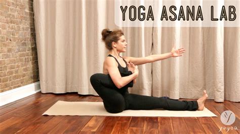yoga asana lab hip openers seated archer seated archer seated spinal bound twist youtube