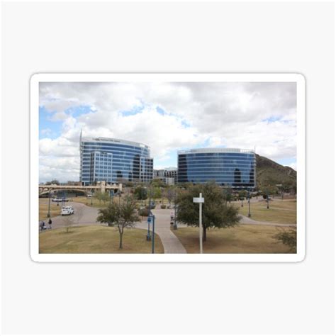 Tempe Town Lake Park And Towers Sticker For Sale By Jmyoungs30