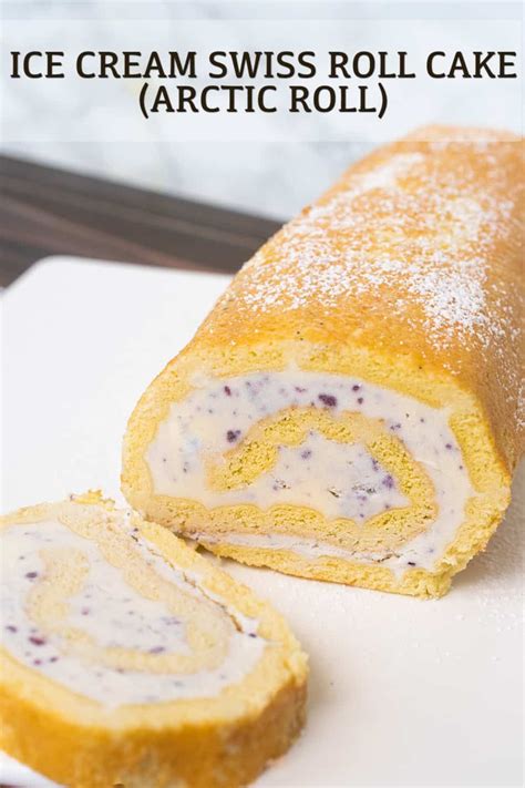 Ice Cream Swiss Roll Cake Consists Of Your Favorite Ice Cream Rolled In