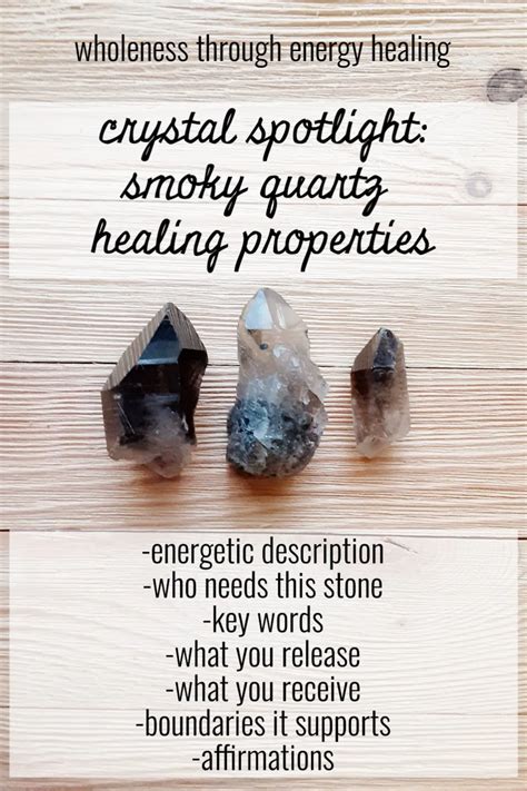 Crystal Spot Light Smoky Quartz Healing Properties