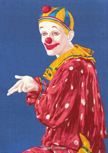 Clowns Illustrations Unique Modern And Vintage Style Stock