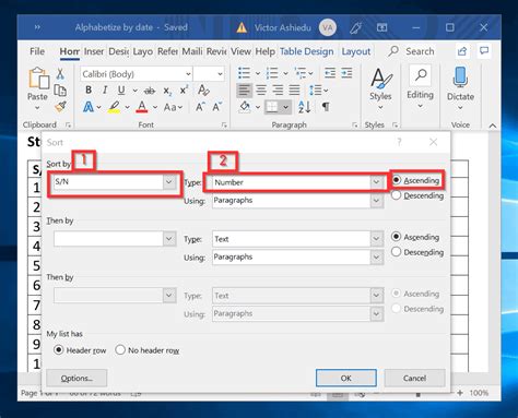 How To Alphabetize In Word Sort Lists Or Tables In Microsoft Word