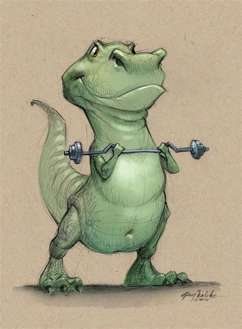 You will learn the whole character creation process thoroughly. "Dino-Sore" T-Rex by Guy Wolek. Hee! | Geek Girl Art ...