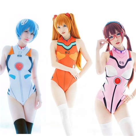 Anime Neon Genesis Evangelion Eva Cosplay Costumes Fancy Women Bikini
