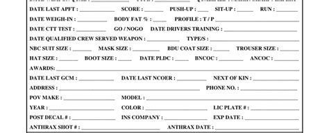 Personal Data Sheet ≡ Fill Out Printable Pdf Forms Online Record