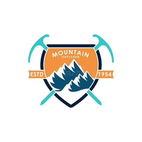 Mountain Logo Vector Illustration Mountain Badge Design Vector