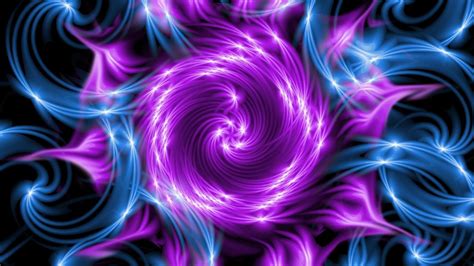 Wallpaper Abstract Flower Purple And Blue Fractal 1920x1440 Hd Picture Image