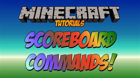Minecraft Tutorials How To Scoreboard Command Tutorial Youtube
