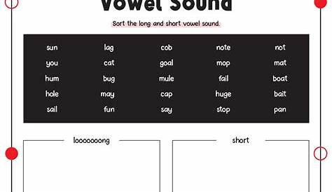 first grade long and short vowel worksheets