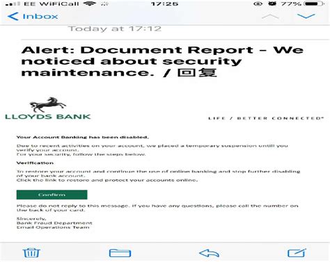 Warning About Scam Email Claiming To Be From Lloyds Bank Quest Media