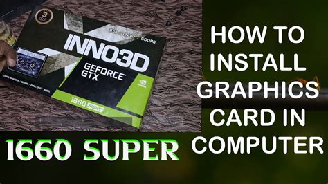 How To Install Graphics Card In Computer Youtube