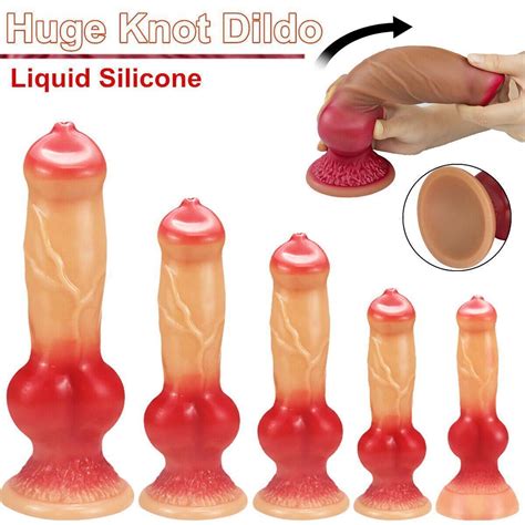 5 Size Huge Knot Dildo Realistic Penis Masturbator Big Dildos Anal Plug