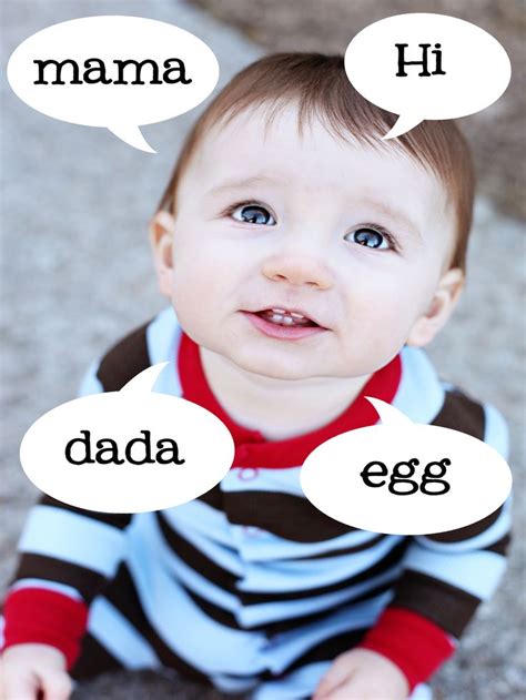 When Do Babies Say First Words Sayings Words Baby