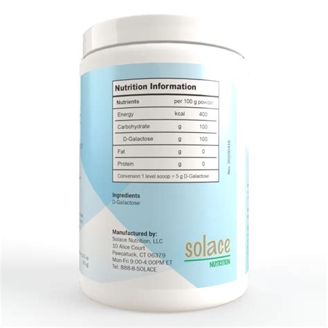Galaxtra D Galactose Powder Solace Nutrition