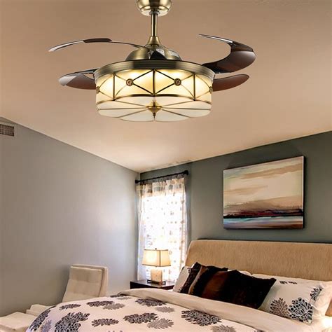 Retractable Ceiling Fan With Light Australia Tiffany Style