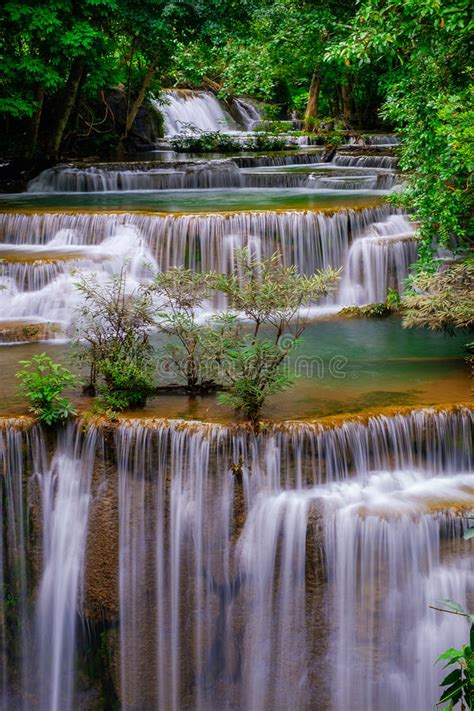 Huai Mae Kamin Waterfall Stock Image Image Of Rock Forest 98152325