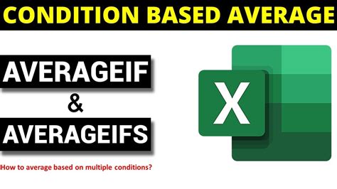 How To Use Averageif And Averageifs Function In Excel Youtube