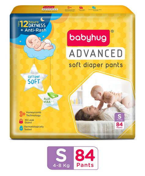 Buy Babyhug Advanced Pant Style Diapers New Born 64 Pieces And Babyhug