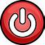 Power Button Red Clip Art At Clkercom  Vector Online