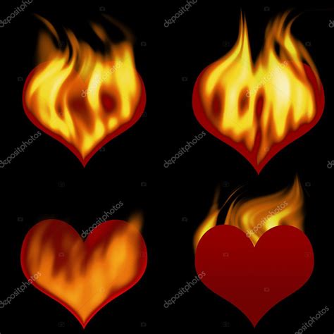 Images: hearts on fire | Hearts on fire — Stock Photo © galdzer #6193744