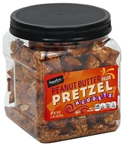 Signature Select Peanut Butter Filled Nuggets Pretzel 18 Oz