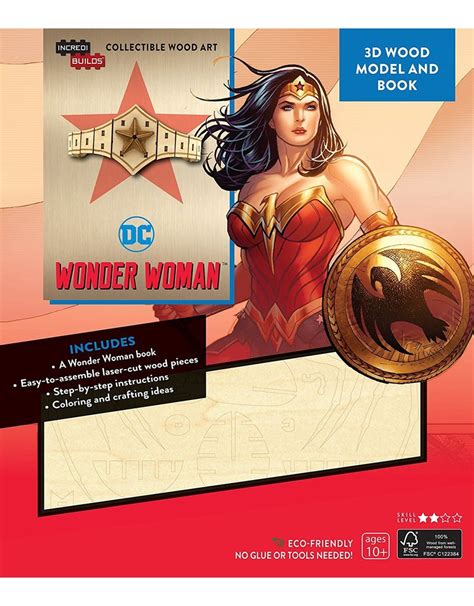 Wonder Woman Tiara 3d Wood Model Stage Nine Entertainment Store