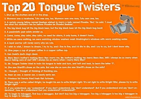 How to start voice acting reddit. 37 Funny Tongue Twisters Guaranteed To Twist Your Tongue Into Tightly Tied Knots! • AwesomeJelly.com