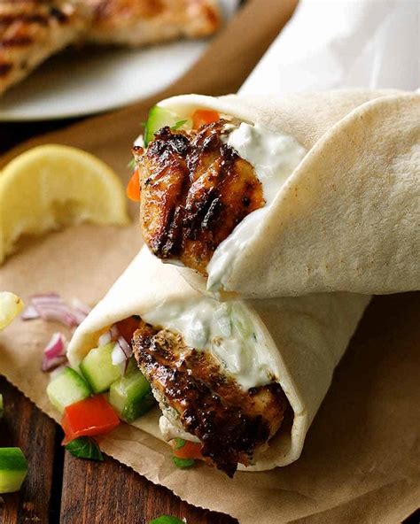 Remove chicken from marinade, but reserve the marinade. Greek Chicken Gyros recipe | RecipeTin Eats