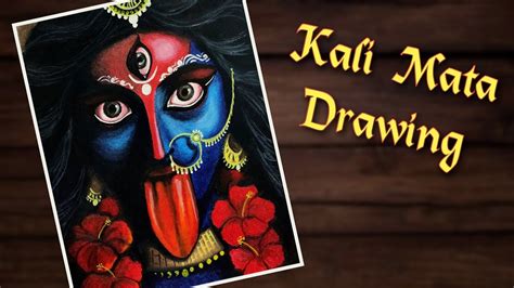 Easy Kali Mata Drawing Angry Kali Mata Drawing Kali Thakur Drawing