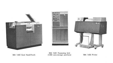 Ibm 1401 Mainframe 1959 Enterprise Application Data Processing