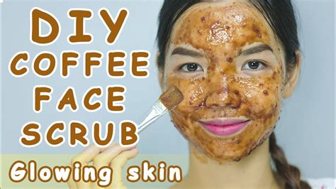 diy coffee face scrub for glowing skin coffee face scrub keo chenda youtube