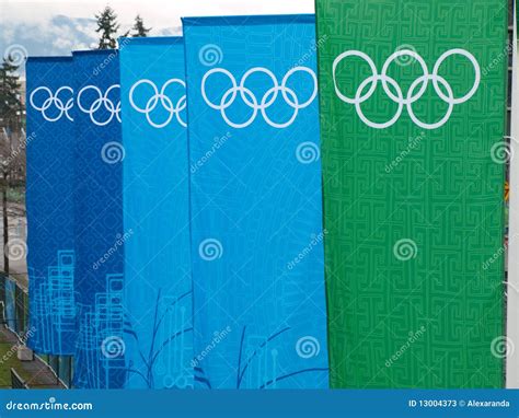 Vancouver 2010 Olympic Banners Editorial Stock Photo Image Of