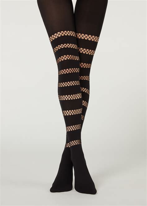 Collant Opaque Effet Ajour Collants Fantaisie Calzedonia