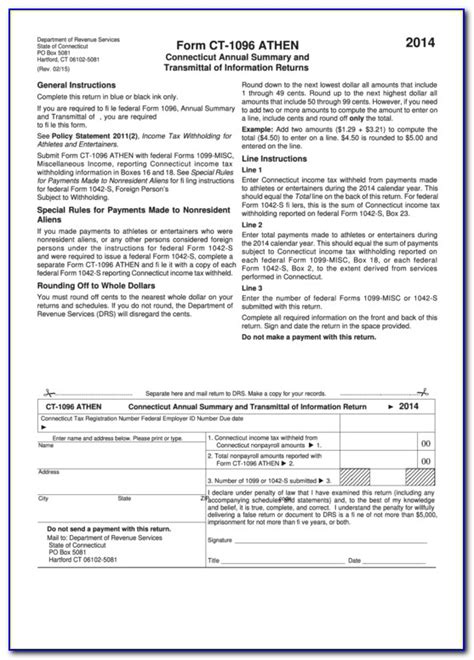 Free Irs Form 1096 Template Naturejes