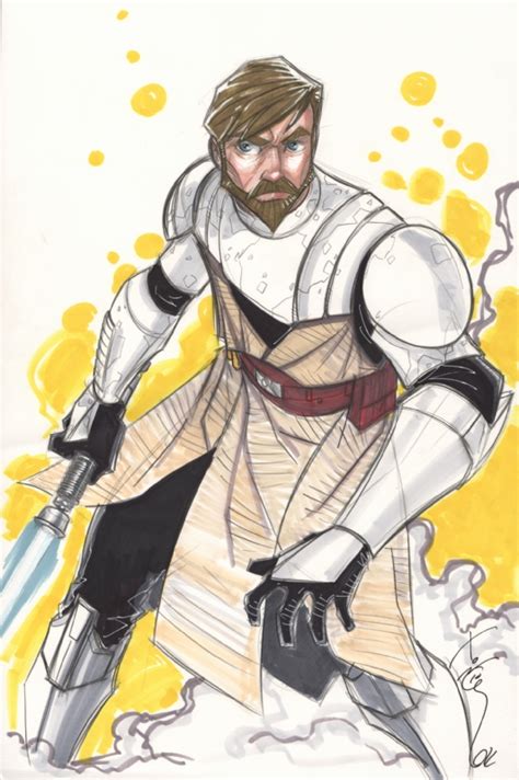 Clone Wars Obi Wan Kenobi In Brian Vannierops Star Wars Commissions