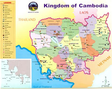 Kingdom Of Cambodia Ministry Of Tourism Map Kingdom Of Cambodia